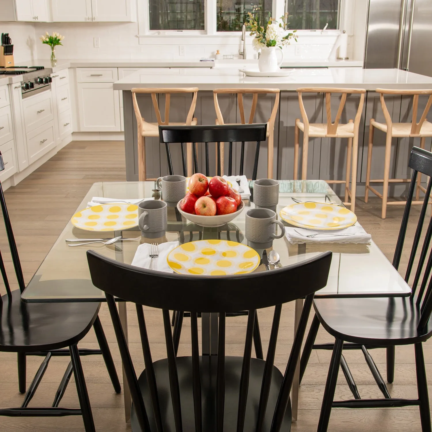 12" Square Clear Glass Table Tops
