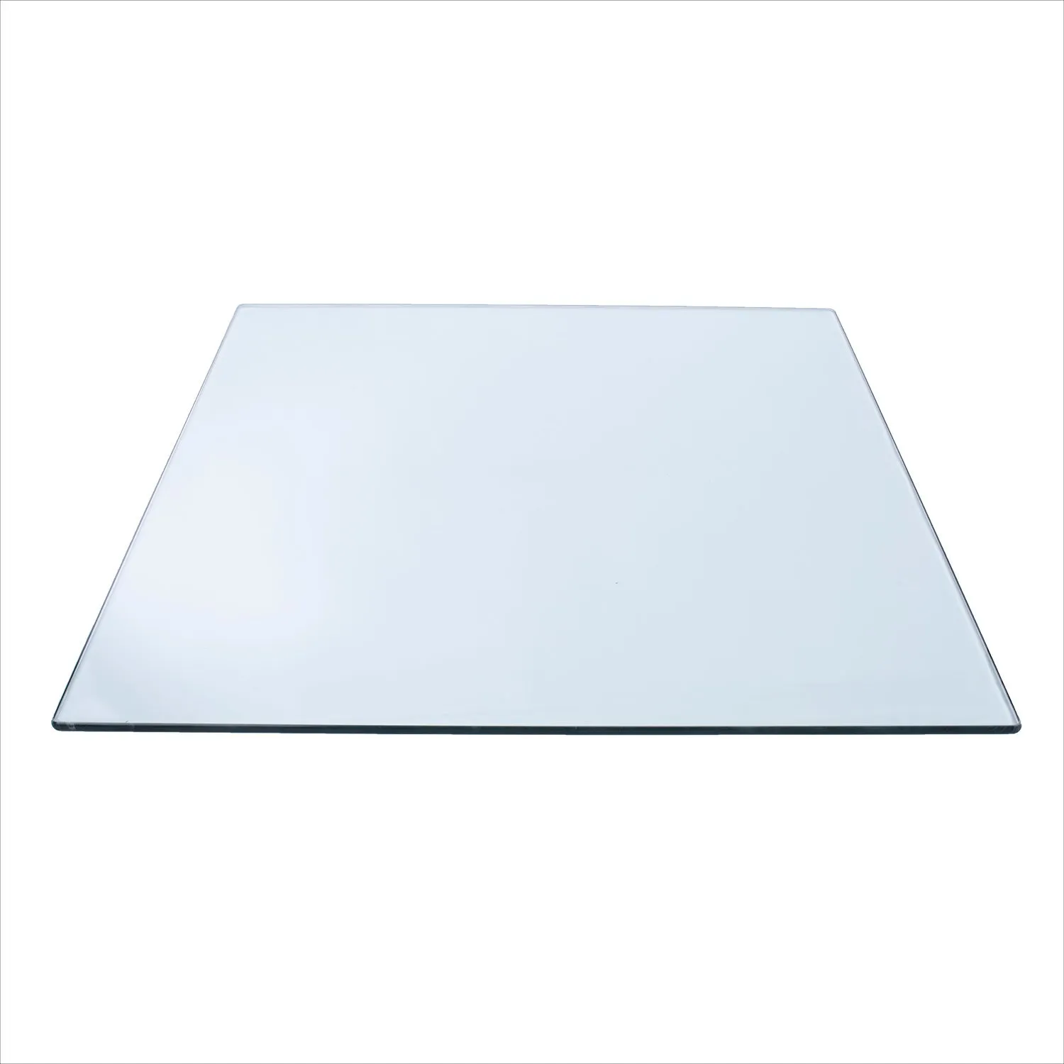 12" Square Clear Glass Table Tops