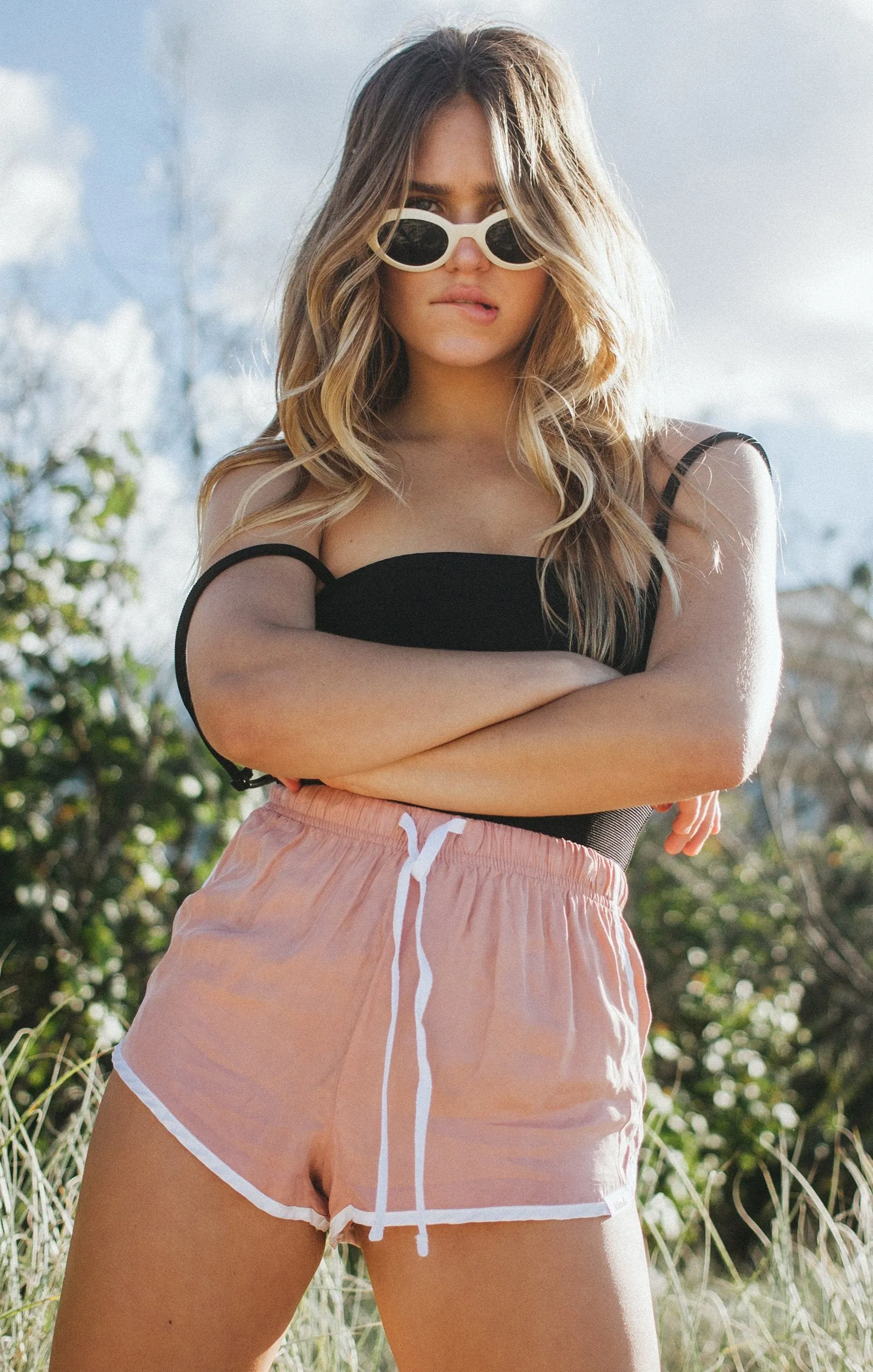 Afends Womens Venus Blush - Beach Shorts