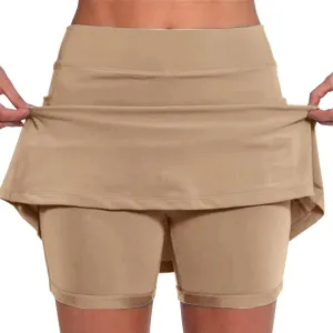 aihihe Summer Skirts for Women 2024 Tennis Dresses for Women Navy Black a line Skirt with Pockets for Women