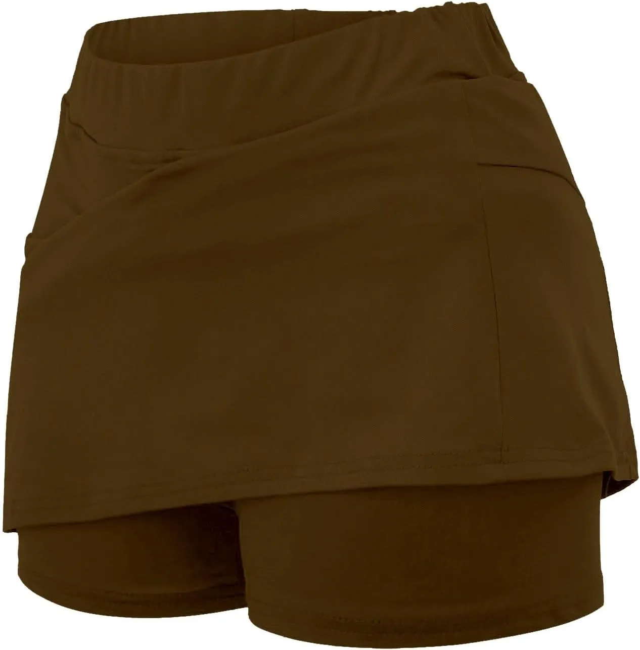 Athletic Skirts Women Solid Mid Waist Culottes Short Skirts Skinny Pants Tummy Control Plus Size Skort Womens Golf