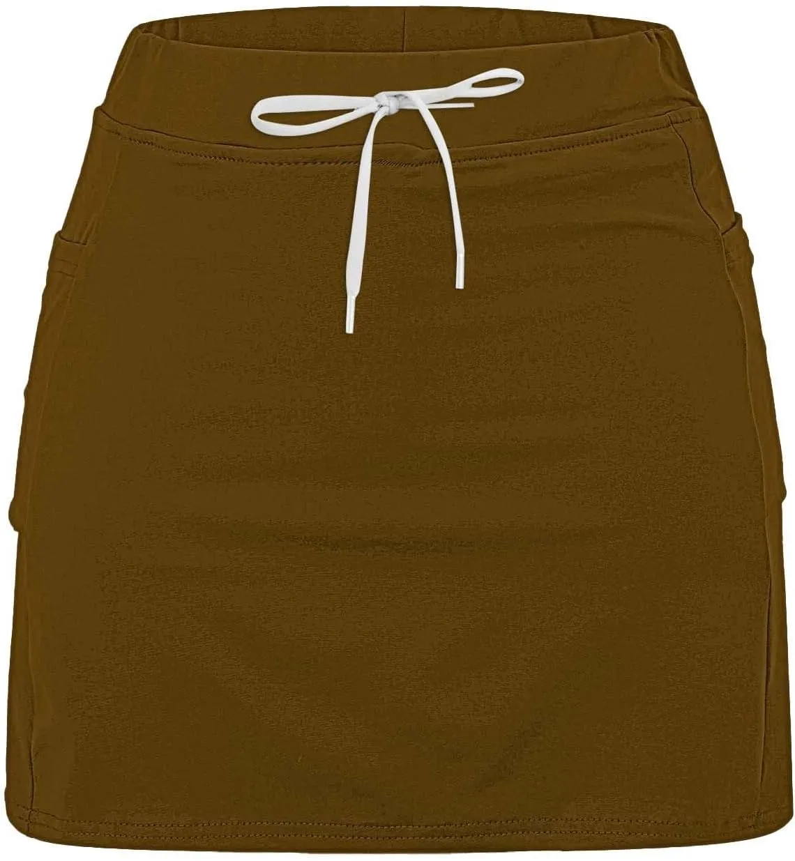 Athletic Skorts for Women with Pockets Plus Size Tummy Control Drawstrings High Waisted Tennis Skirts Yoga Shorts