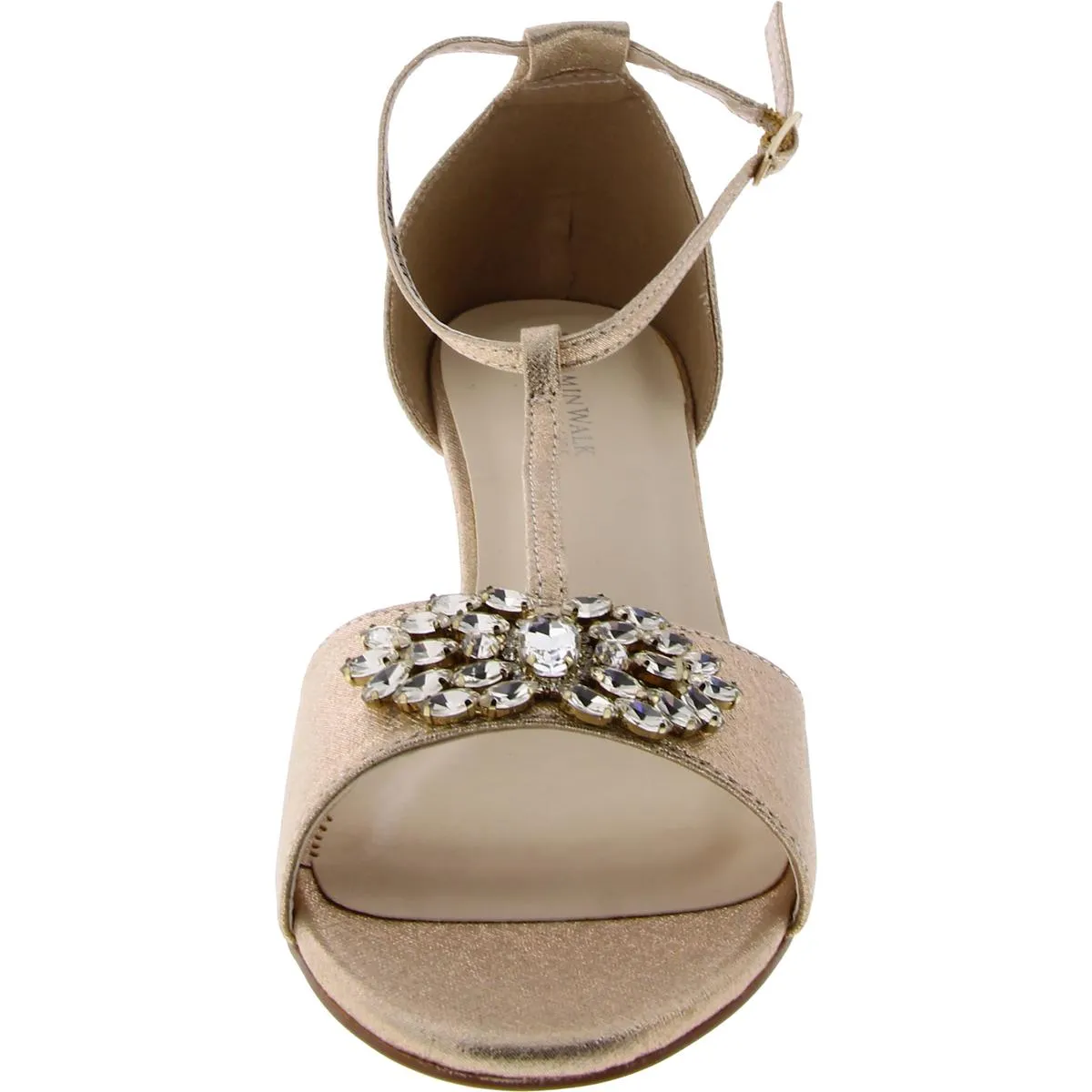 Benjamin Walk Womens OPHELA Metallic Ankle strap Heels