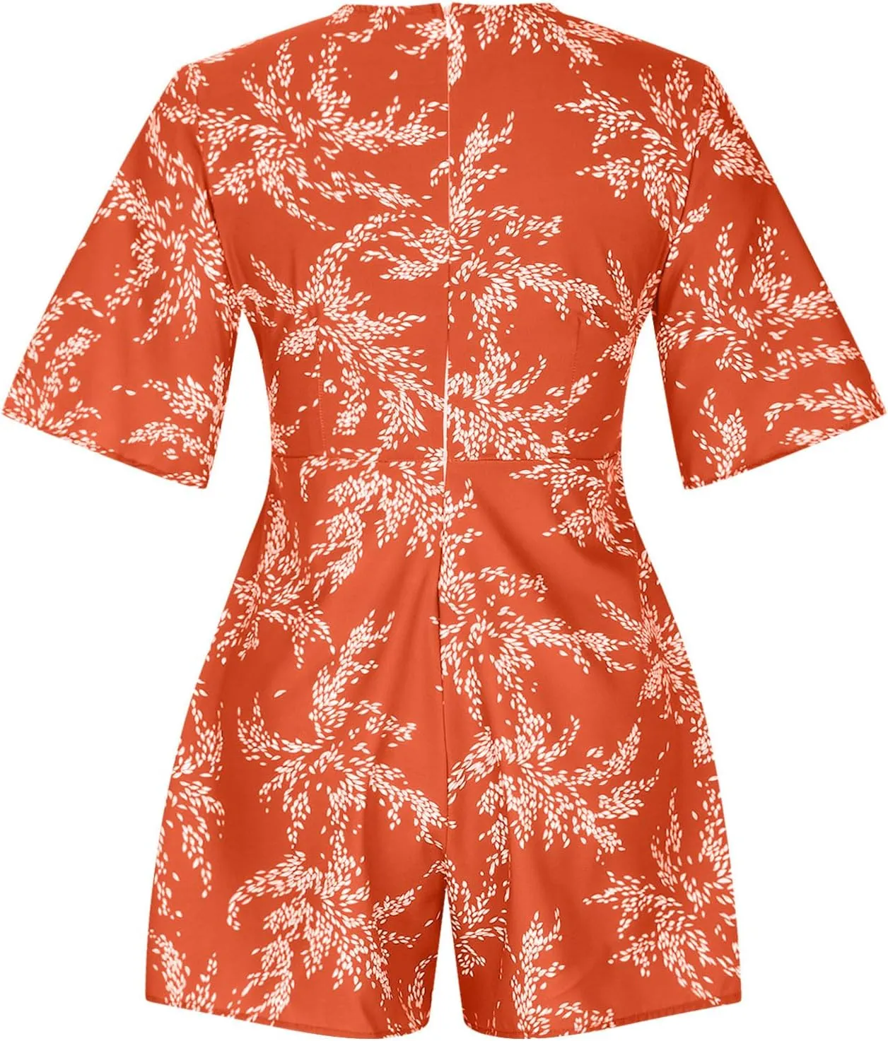 Boho Vacation Dresses for Women Summer 2024 Cocktail Casual Short Sleeve Wrap V Neck Tie Waisted Ruffle Layered Mini Dresses
