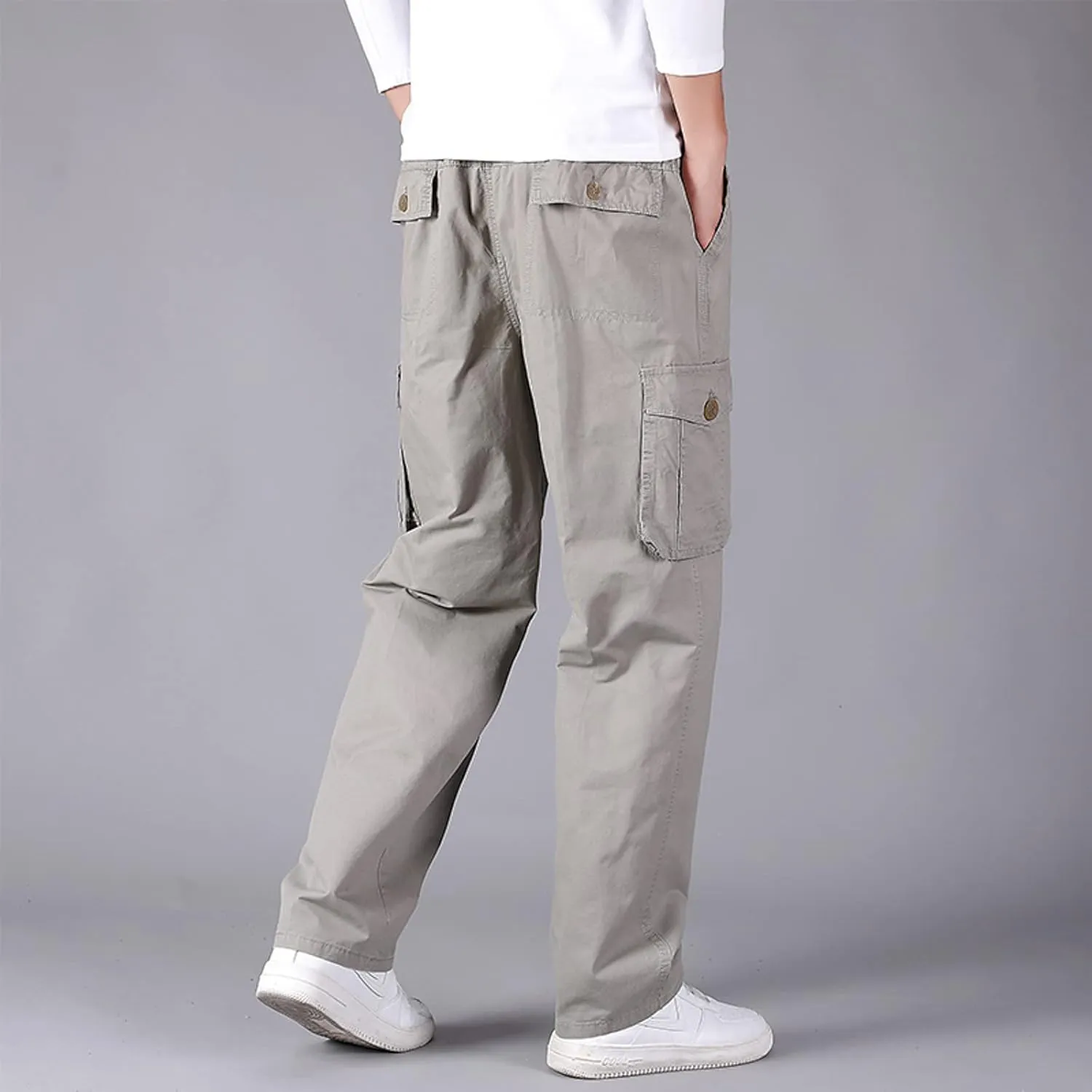 Cargo Pants for Men,Mens Pants Cargo Joggers Fleece Sweatpants Casual Slim Fit Pant Chino Trousers with Pockets