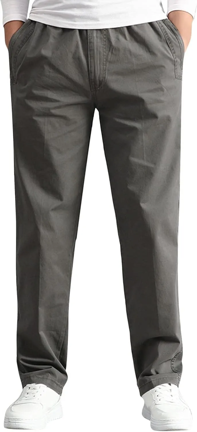 Cargo Pants for Men,Mens Pants Cargo Joggers with Pockets Fleece Sweatpants Casual Pant Chino Slim Fit Trousers