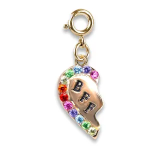 Charmit Gold Bff Broken Heart Charm - Gold
