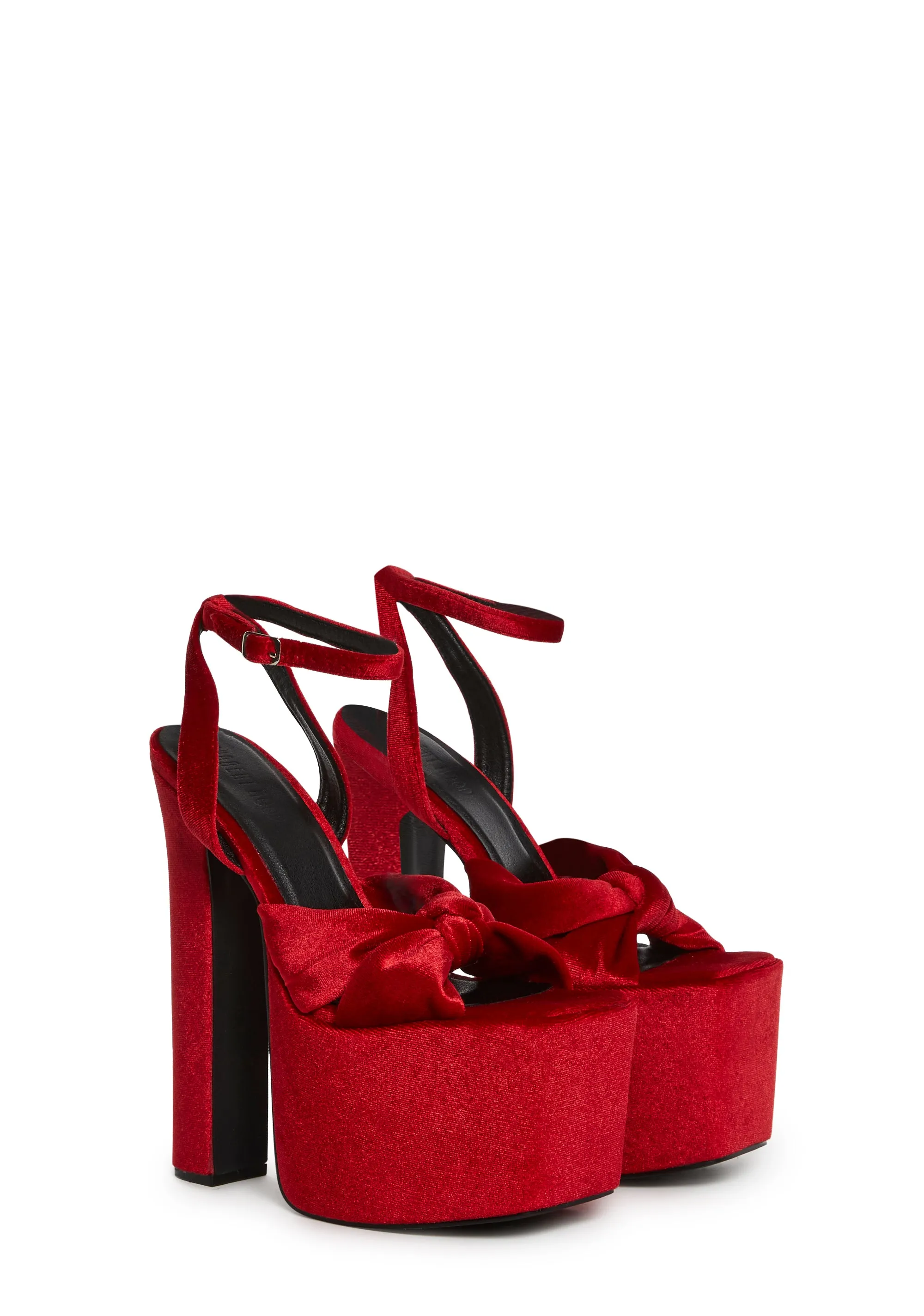 Cheers To U Platform Sandals - Red
