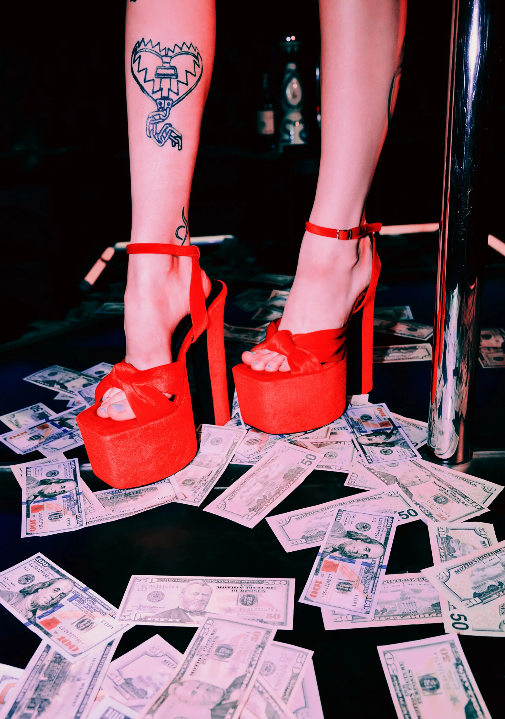 Cheers To U Platform Sandals - Red