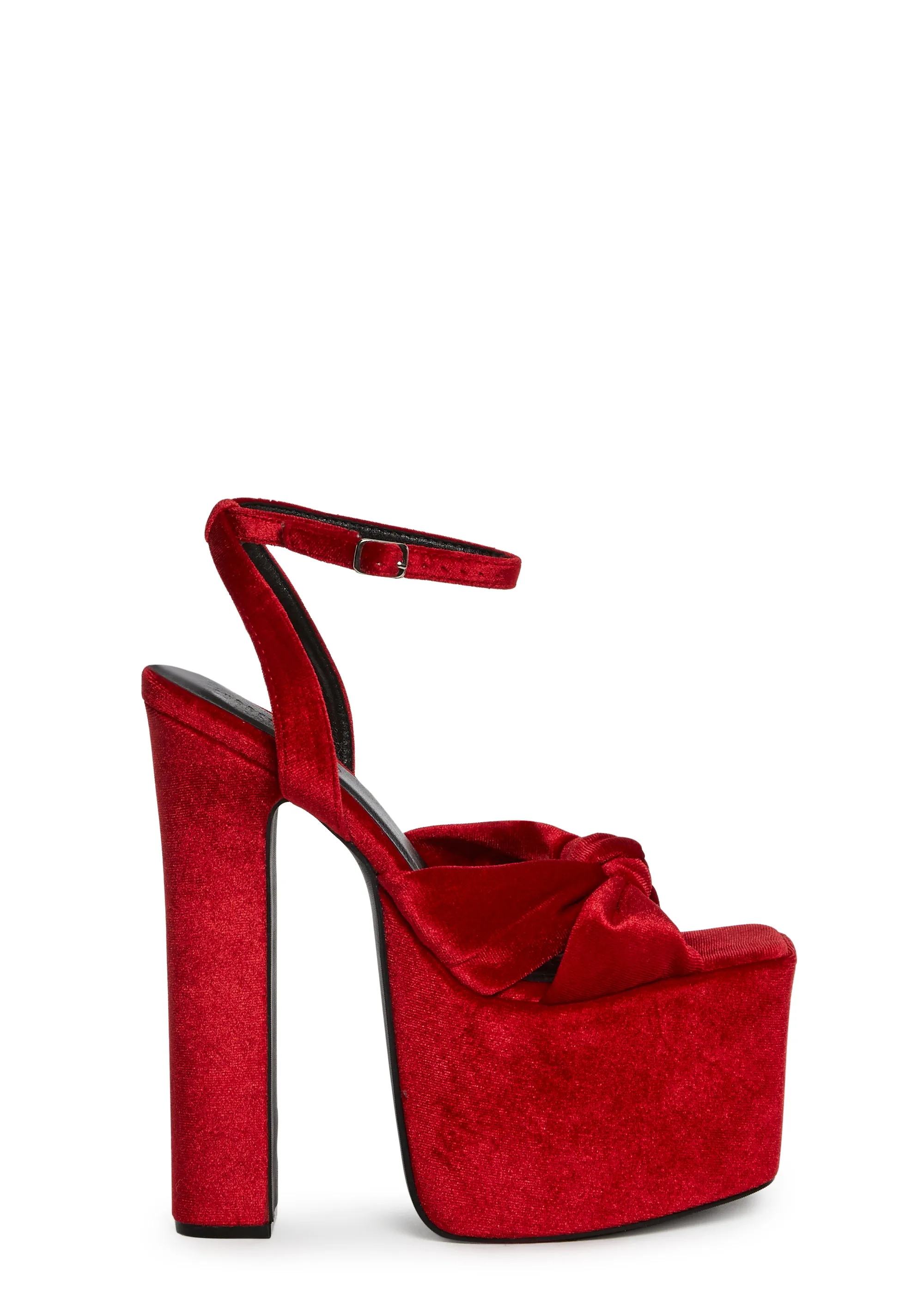 Cheers To U Platform Sandals - Red