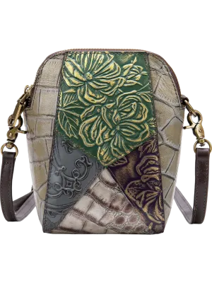 Clara Retro Ethnic Style Mini Leather Crossbody Bag