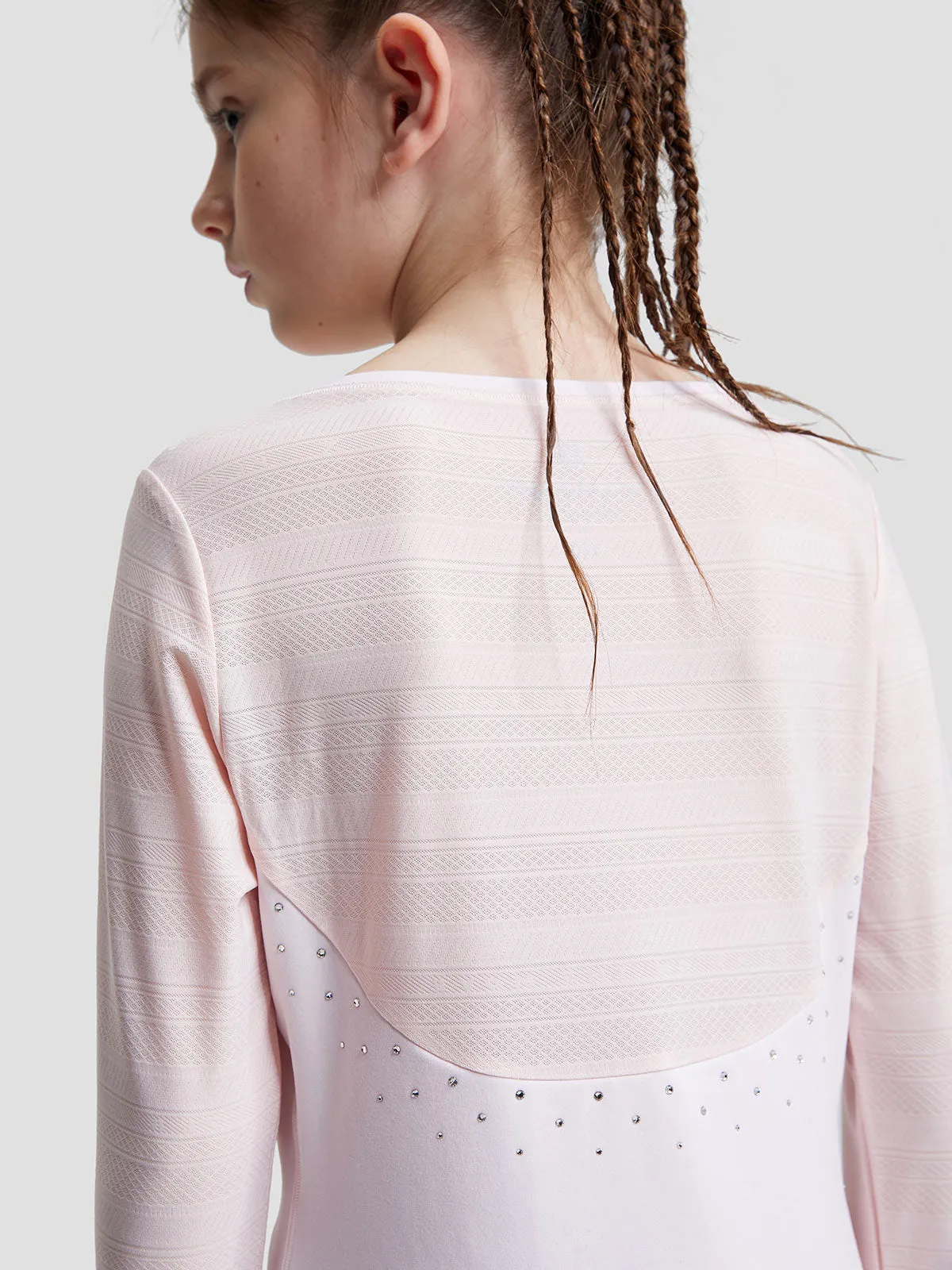 Color Block Jacquard Long Sleeve
