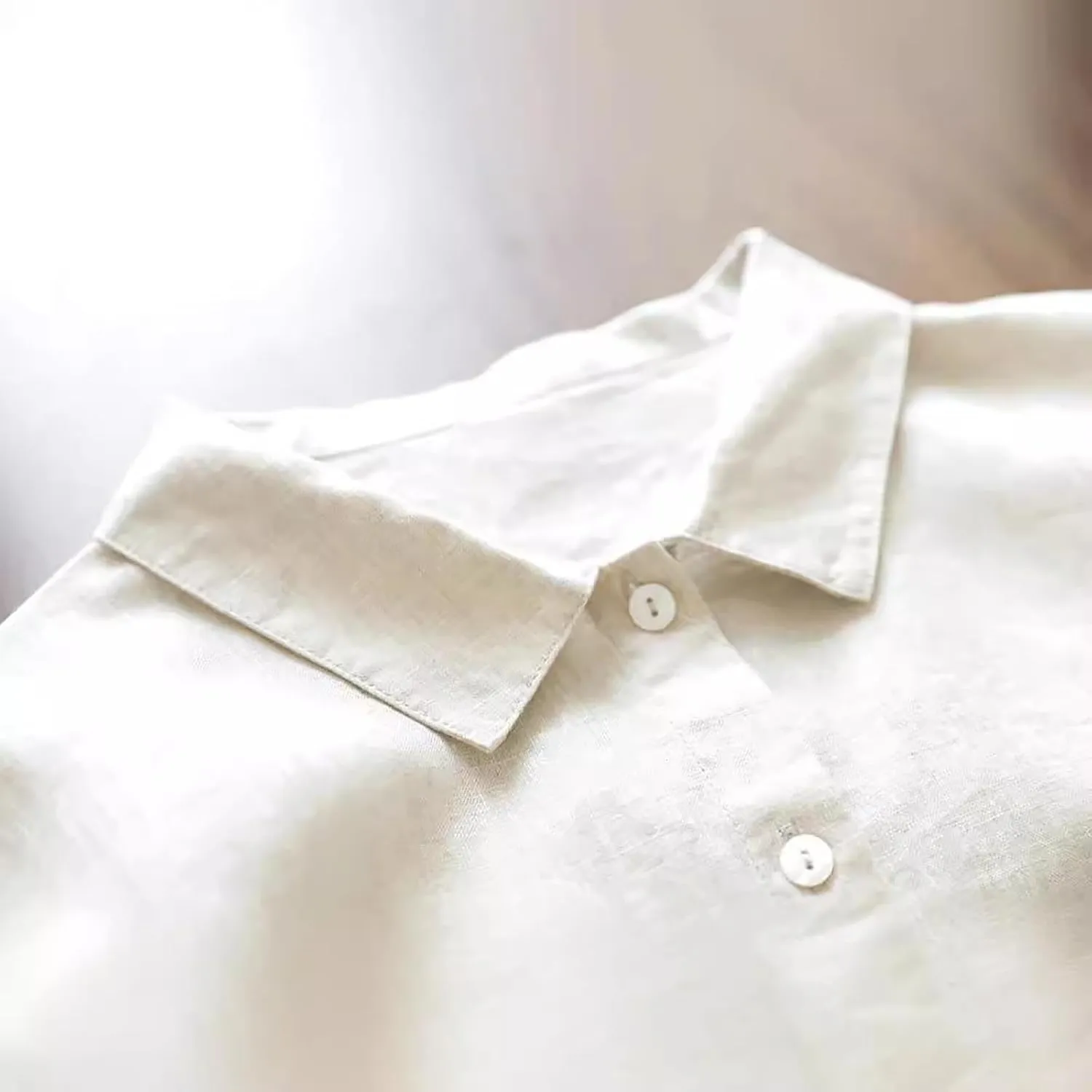 Cotton Linen Maxi Dress for Women Long Sleeve Lapel Lace Up Button Down Shirt Dresses Vacation Lounge Work Clothing