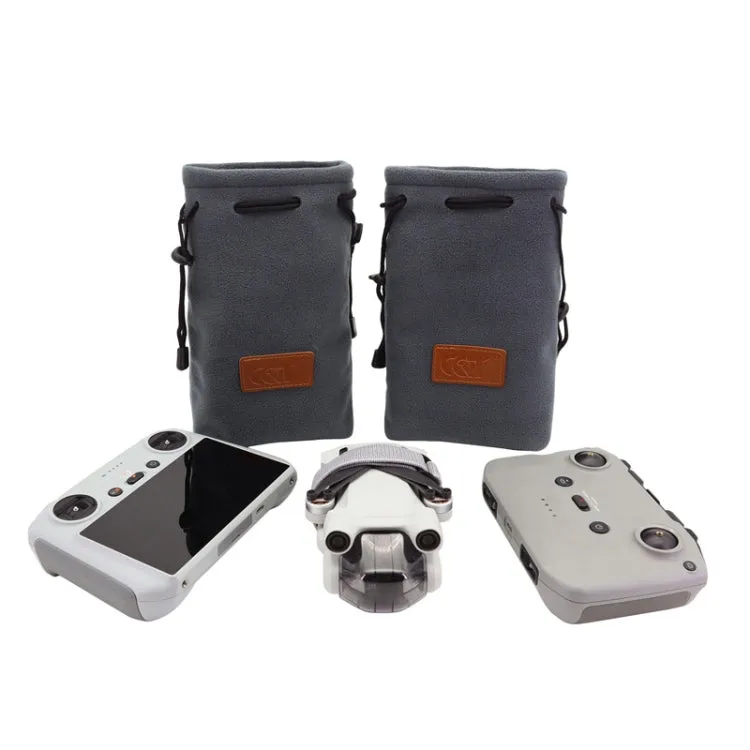 CQT Storage Bag Thick Flannel Bag For DJI Mini 3 Pro,Specification:, 1 PC Bag, 2 PCS Bag, 2 PCS Bag Paddle Tie Band