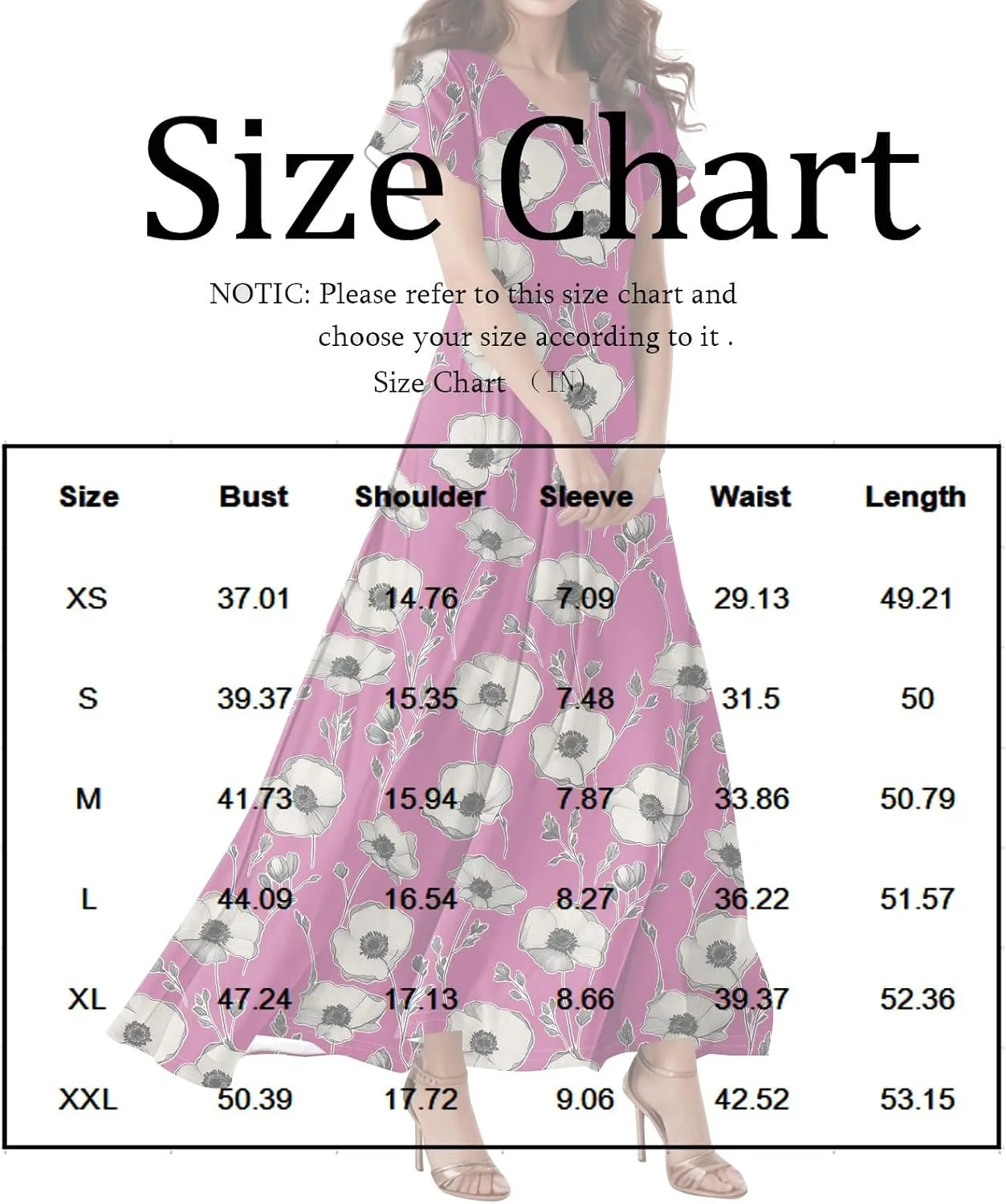 Dresses for Women 2025 Wedding Guest,Women's Loose Casual V-Neck Short Sleeved High Waisted Print Chiffon Dress