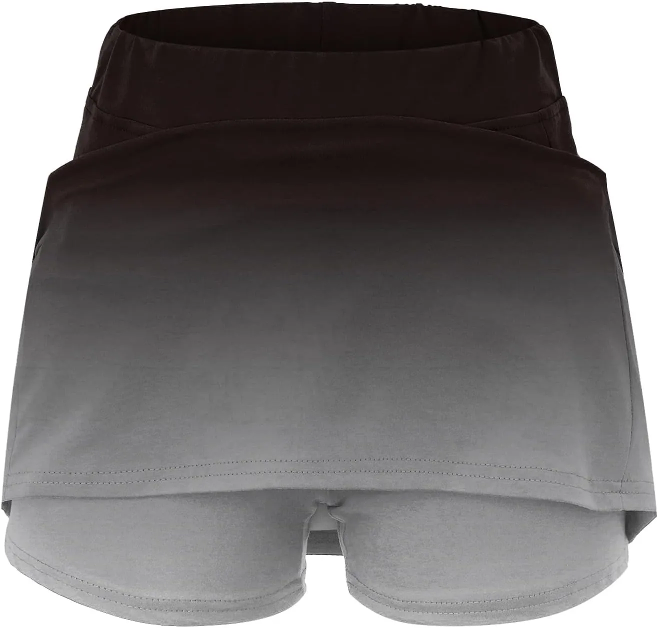 Elastic Yoga Skirt for Women Waist Culottes Short Skirts Skinny Pants Inner Shorts for Running Tummy Control High