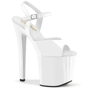 ENCHANT-709 White Platform 8 Inch Pole Dancer Shoes Clearance Sale