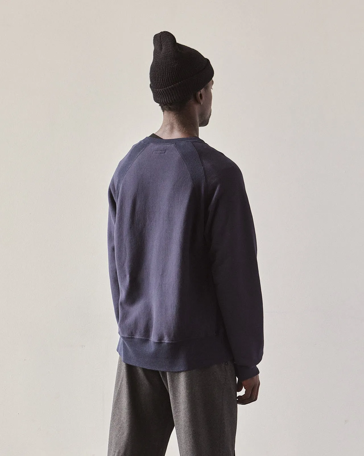 Engineered Garments Heavy Fleece Raglan Crew, Navy