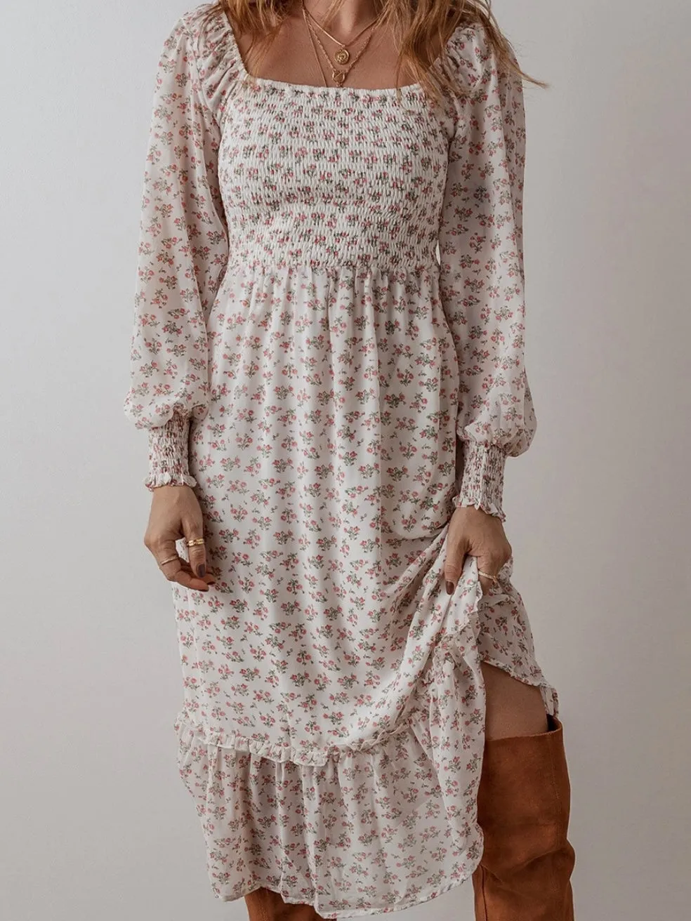 Falling in Floral Dress