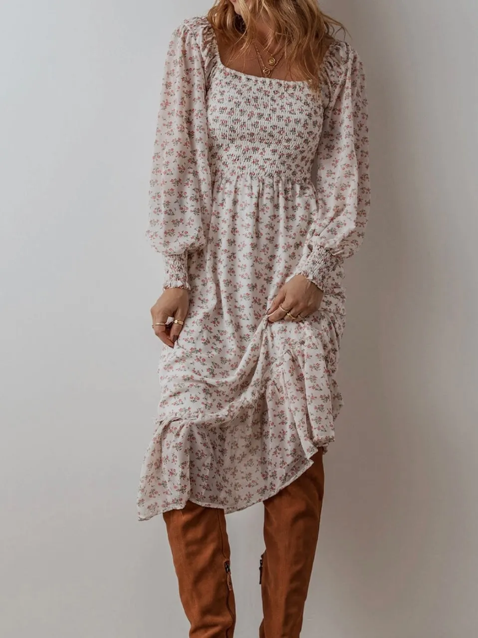 Falling in Floral Dress