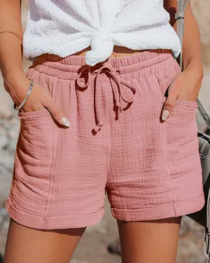 Fashion High-Waisted Wide Loose Leg Shorts