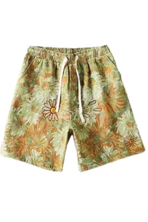 Flower Retro Men Shorts