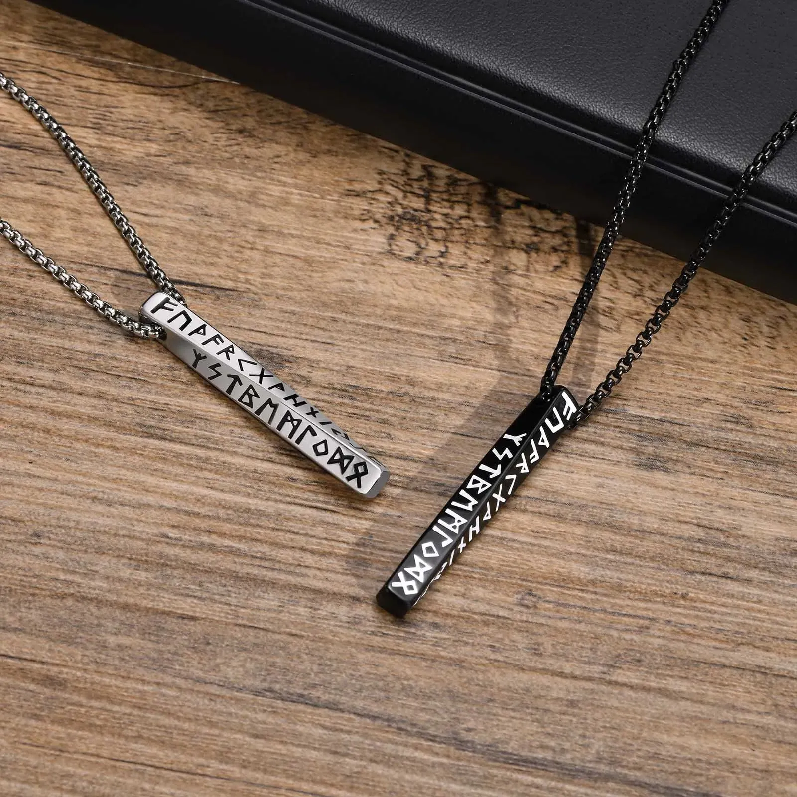Geometric Viking Pendant Necklaces for Men