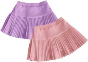 Girl Pleated Skirts Little Kid Tennis Skirts Skorts Built in Shorts Toddler Girl Flowy Skirts Athletic Skorts