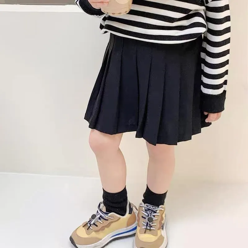 Girl Pleated Skirts Little Kid Tennis Skirts Skorts Built in Shorts Toddler Girl Flowy Skirts Athletic Skorts