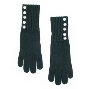 GLOVES WITH CRYSTAL BUTTONS