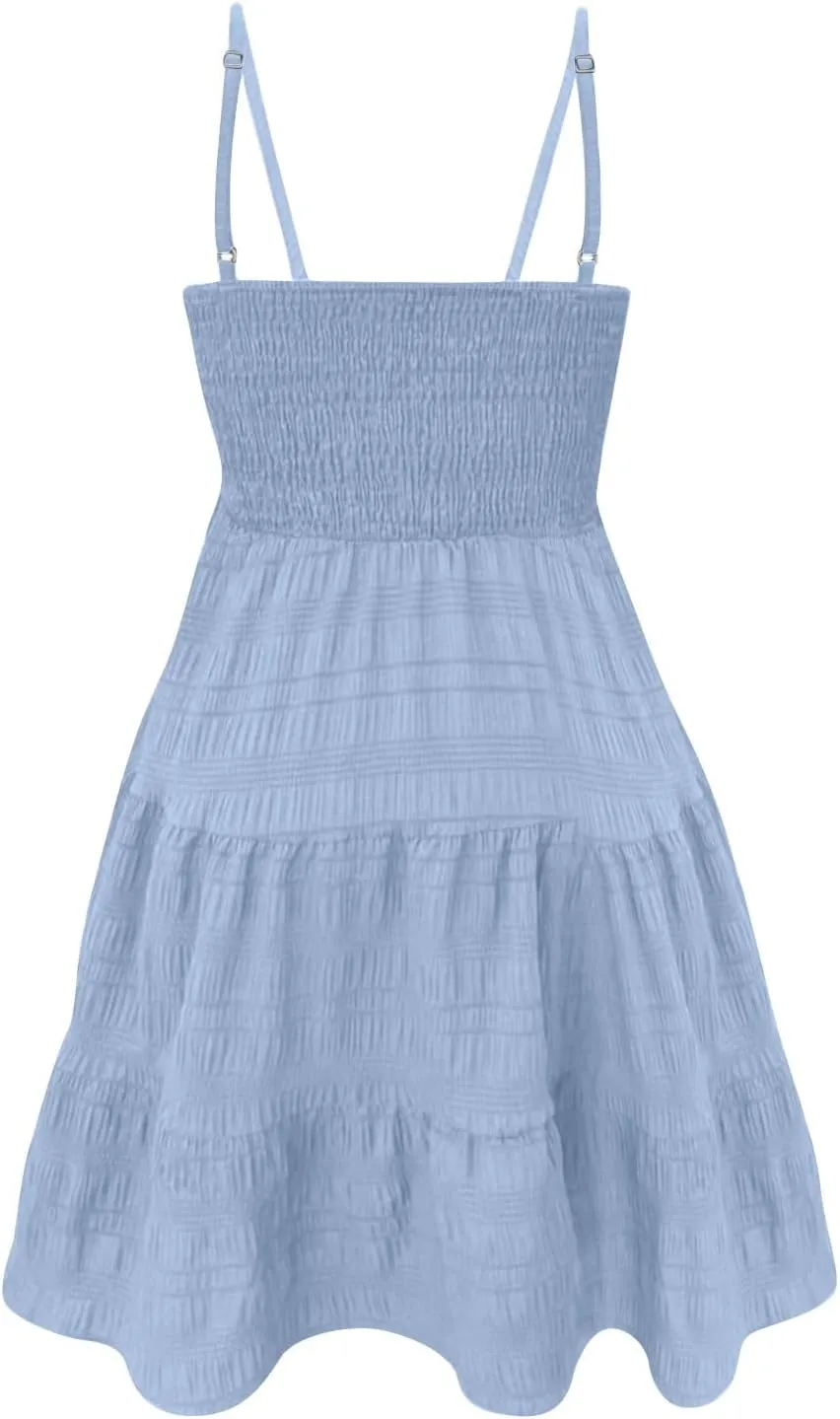 Graduation Dress-2025 Summer Elegant Mini Spaghetti Strap Homecoming Dresses A Line Swing Dance Party Dress for Teens