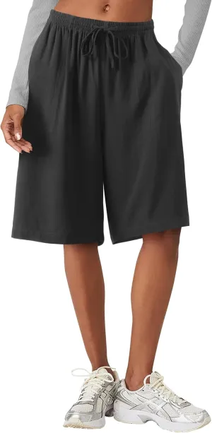 Hat and Beyond Womens Premium Soft Linen Shorts & Pants Relaxed Fit Comfort Resort Wear Boho Beach Coverup Style