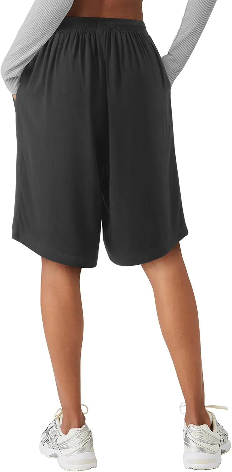 Hat and Beyond Womens Premium Soft Linen Shorts & Pants Relaxed Fit Comfort Resort Wear Boho Beach Coverup Style