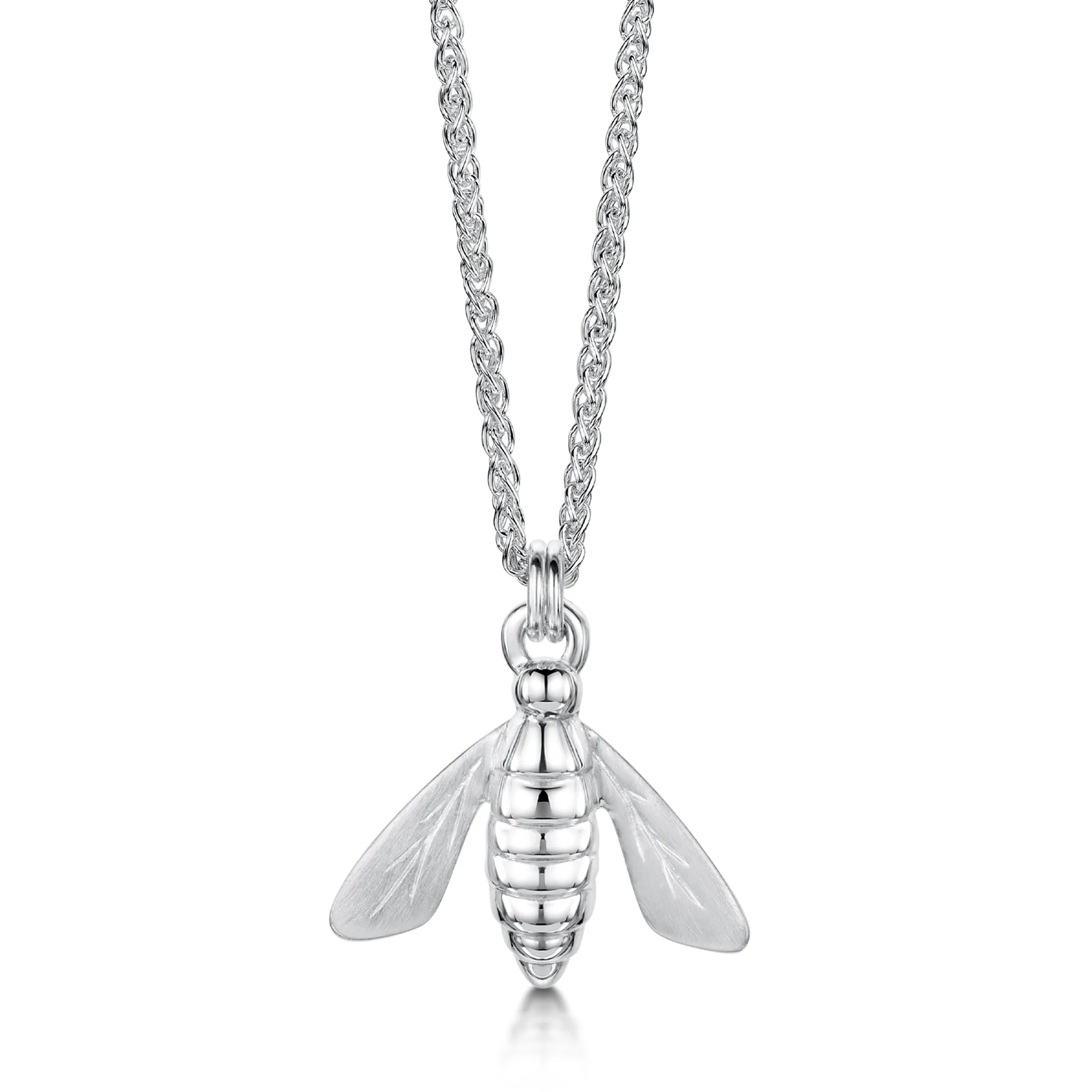 Honeybee Large Pendant in Sterling Silver