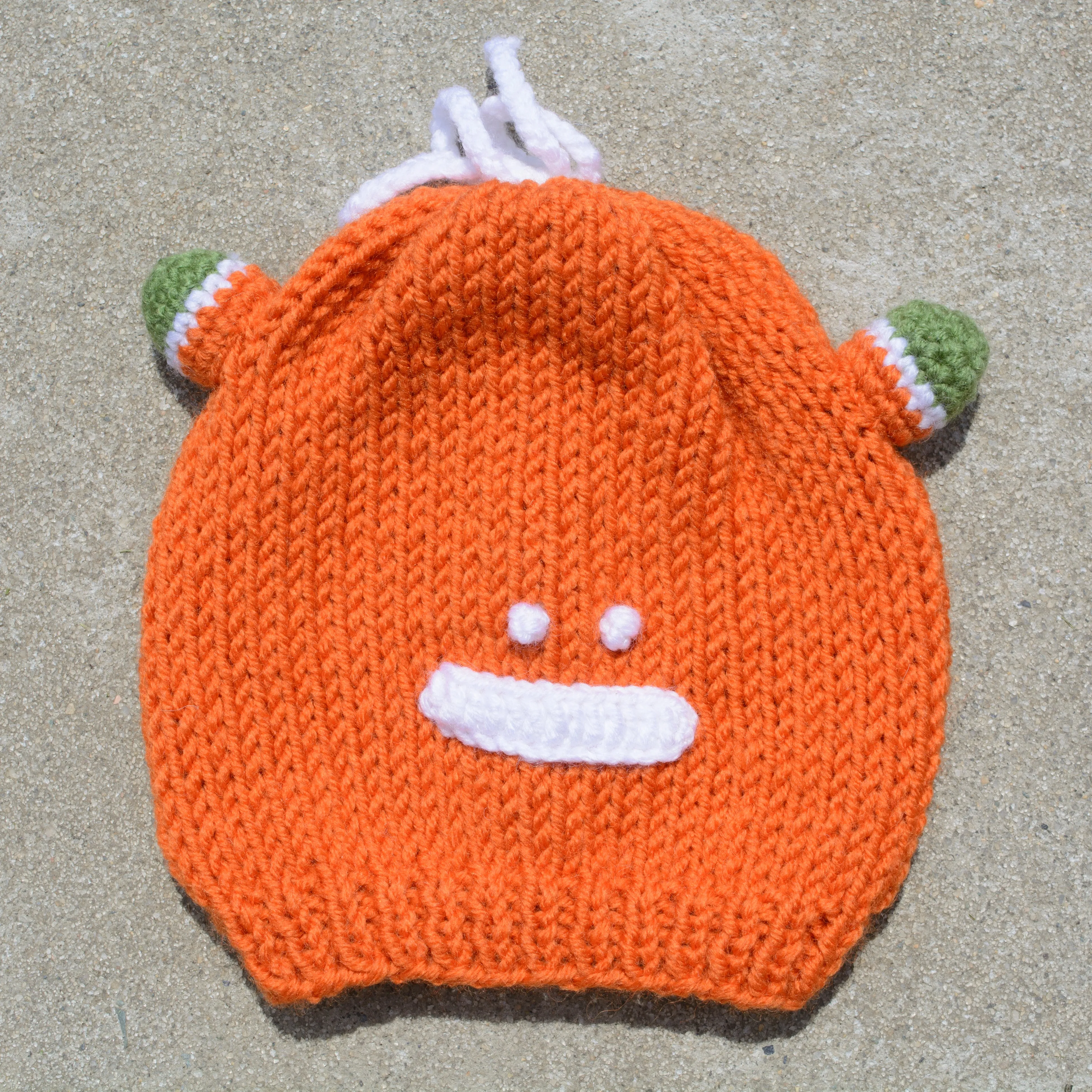Kid's Beanie Hat Hand-Knitted Frog Wool Beanie Cap