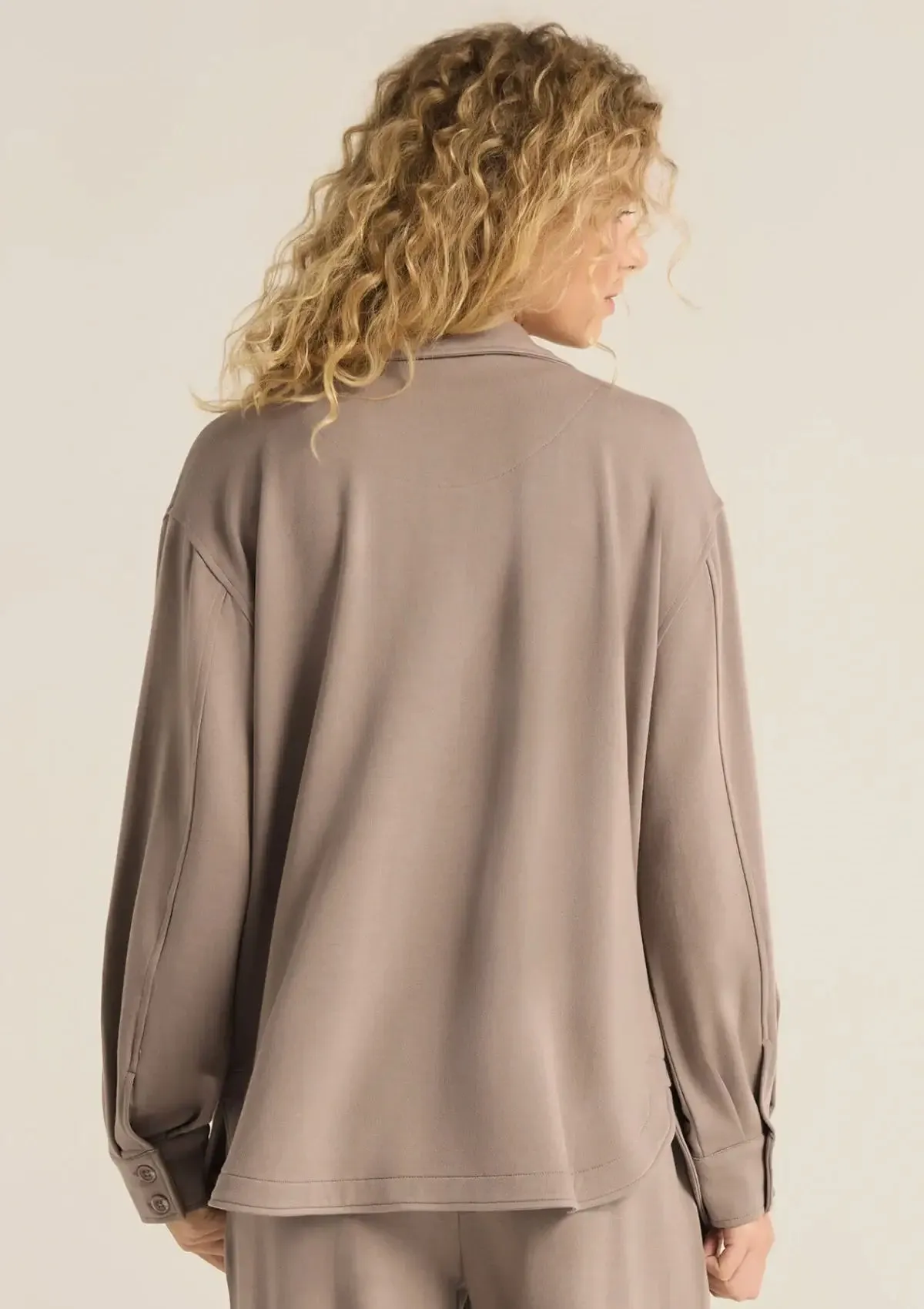 Logan Layover Top - Slate Gray