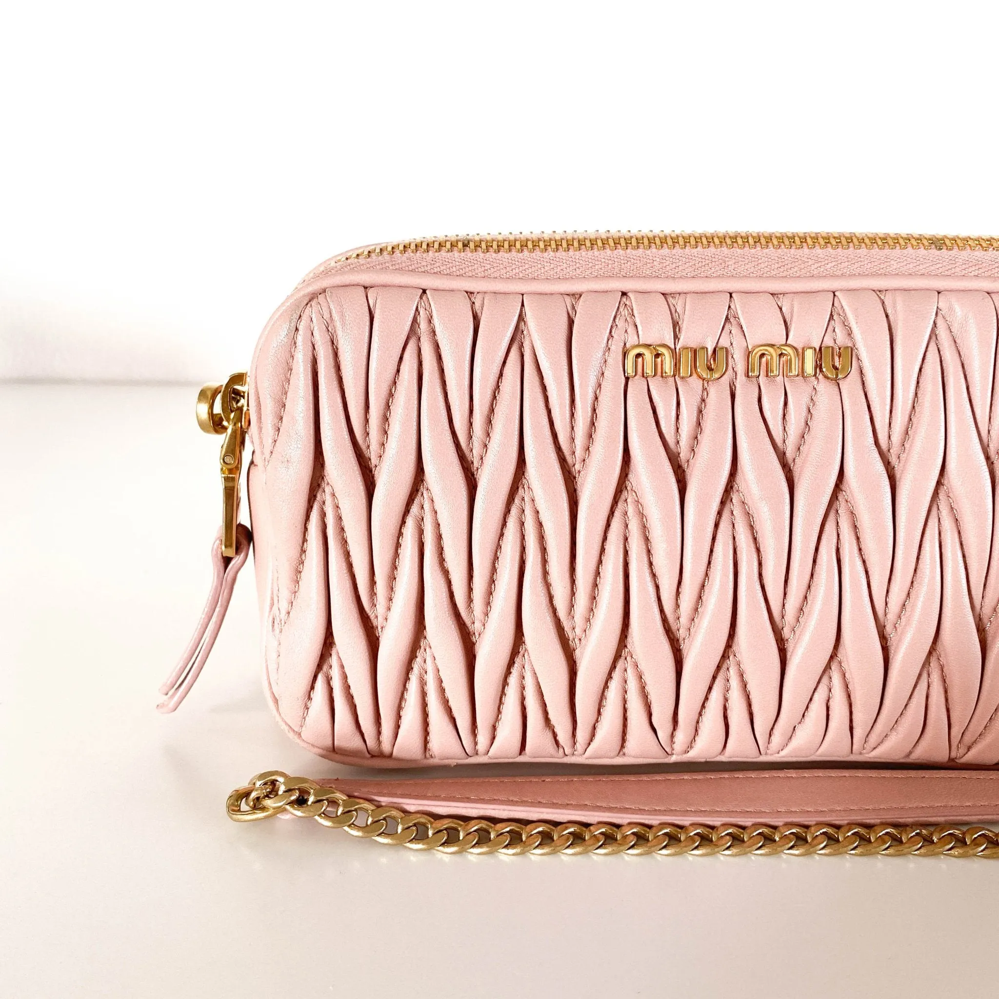 Matelassé Leather Crossbody bag