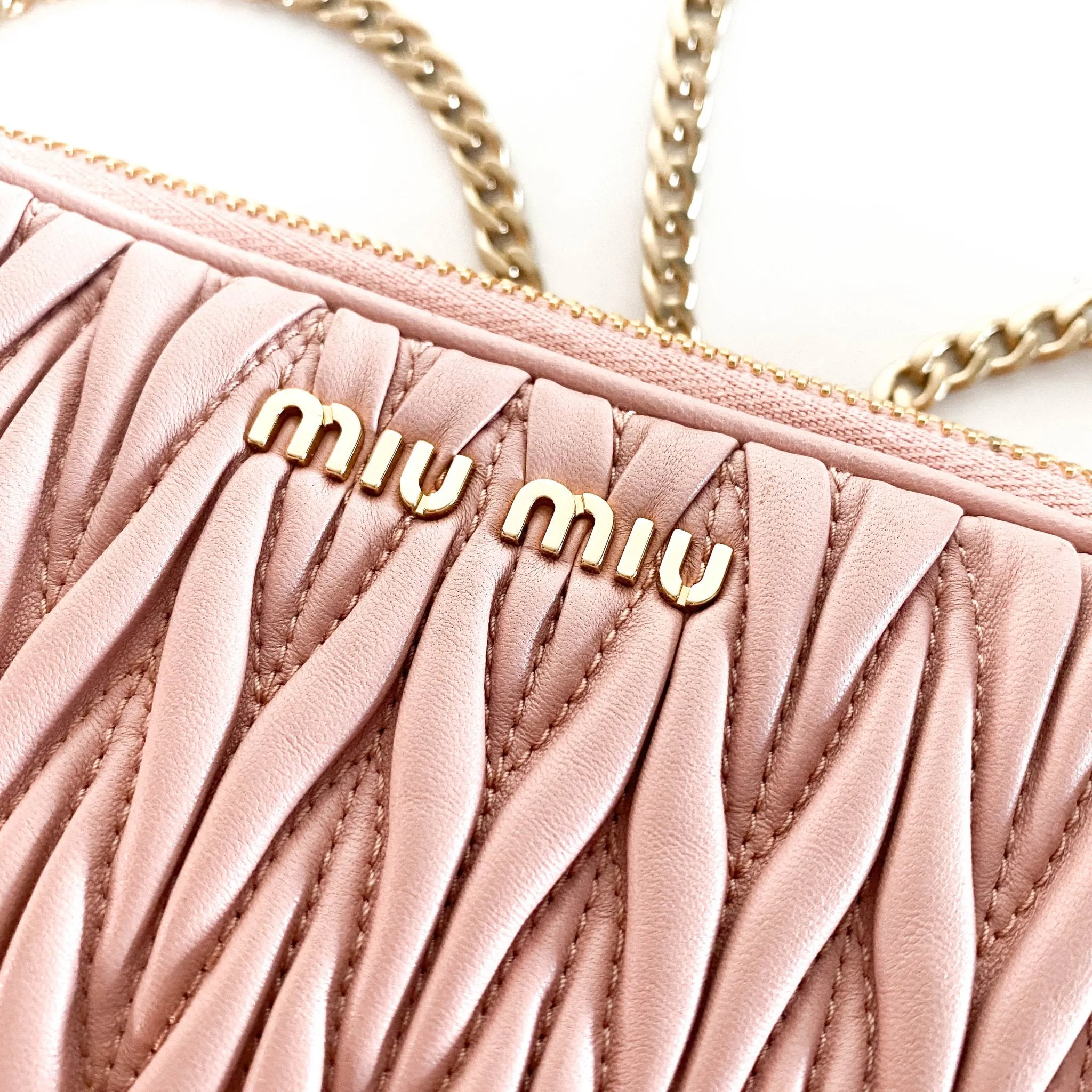 Matelassé Leather Crossbody bag
