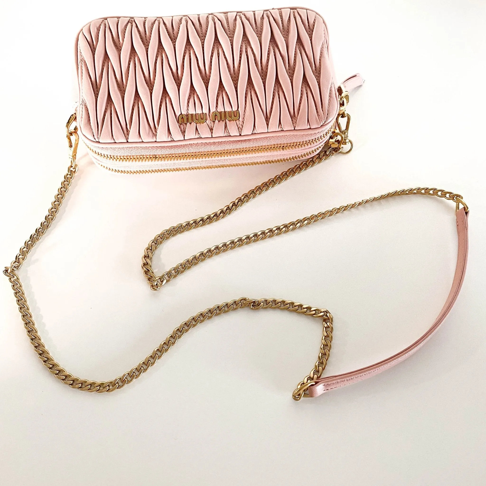 Matelassé Leather Crossbody bag