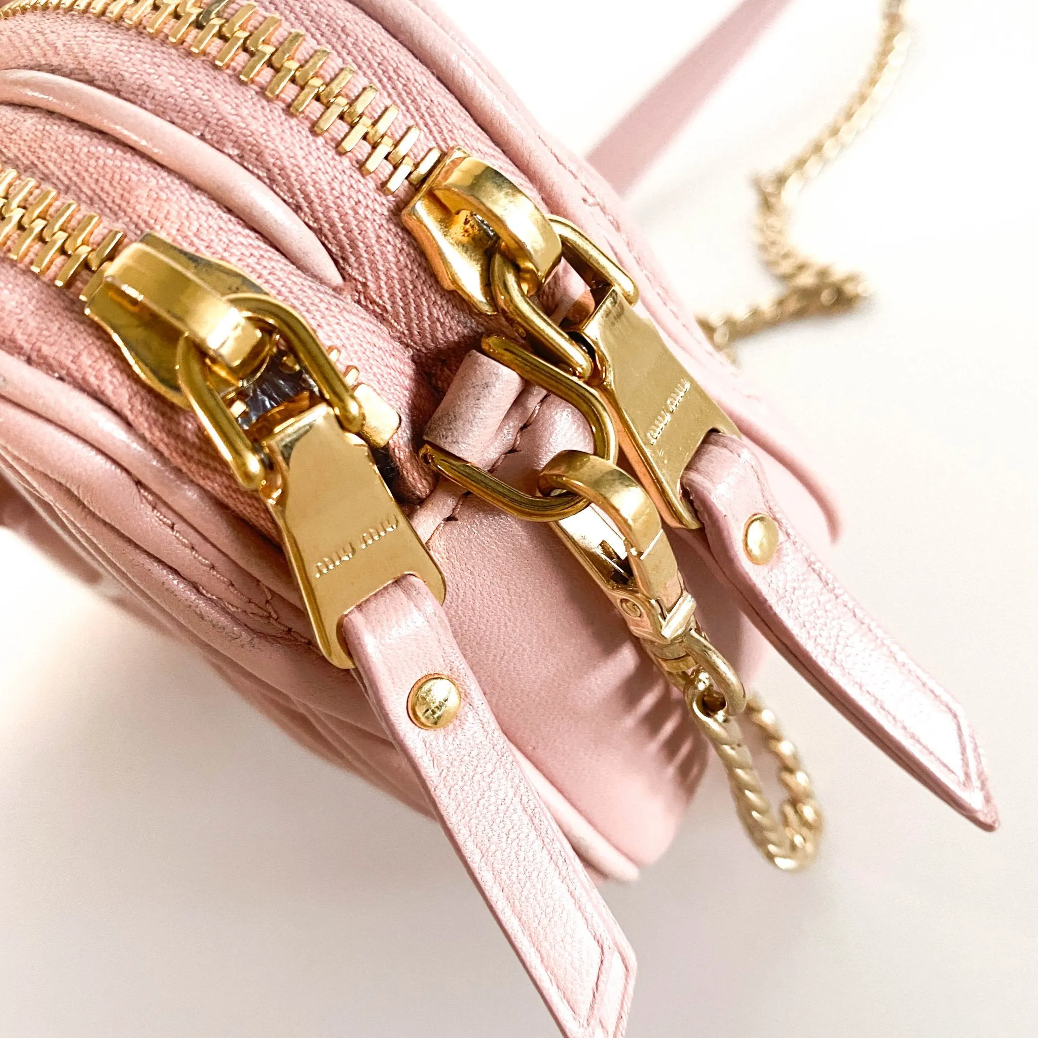 Matelassé Leather Crossbody bag