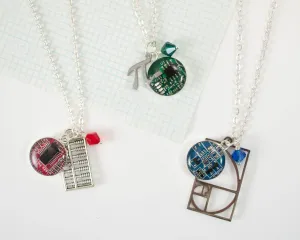 Math Charm Necklaces