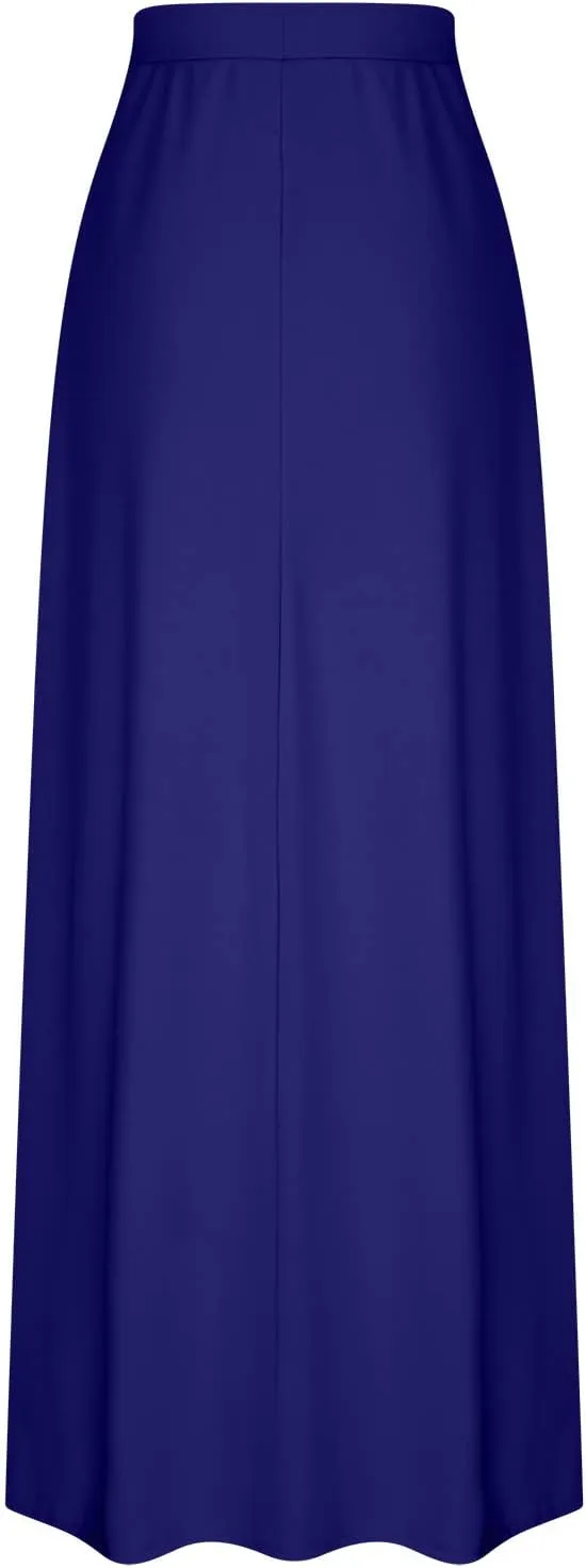 Maxi Skirt for Women 2025 Summer High Waisted Long Flare A-Line Skirt Maxi Dress Casual Long Skirt Ankle Length Skirt