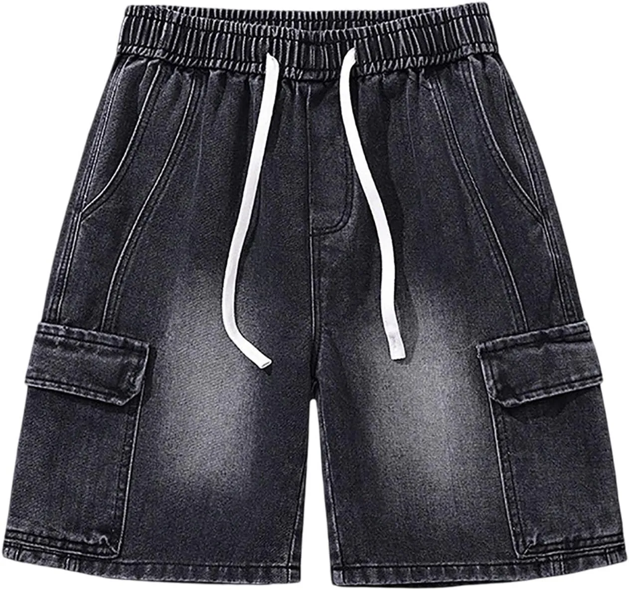 Men Baggy Denim Jorts Y2K Loose Hip Hop Jean Shorts Wide Leg Short Jeans Trendy Outfits