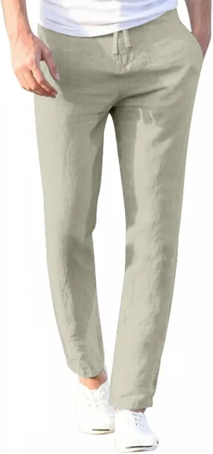 Mens Casual Chino Pants Flat Front Regular Fit Business Work Trousers Slim Fit Straight Leg Smart Dress Pants Big&Tall