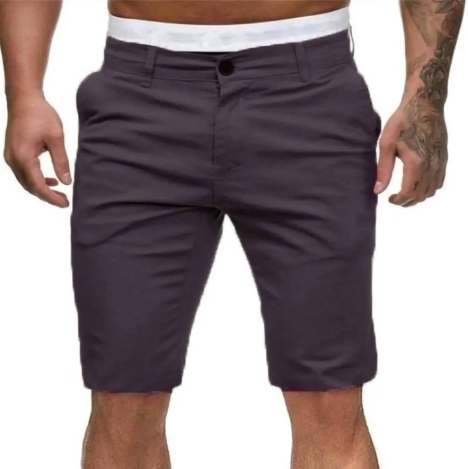 Mens Shorts Casual Work,Pants Summer Classic Fit Short Workwear Fashion Solid Workout Joggers Outdoor Pants for Men