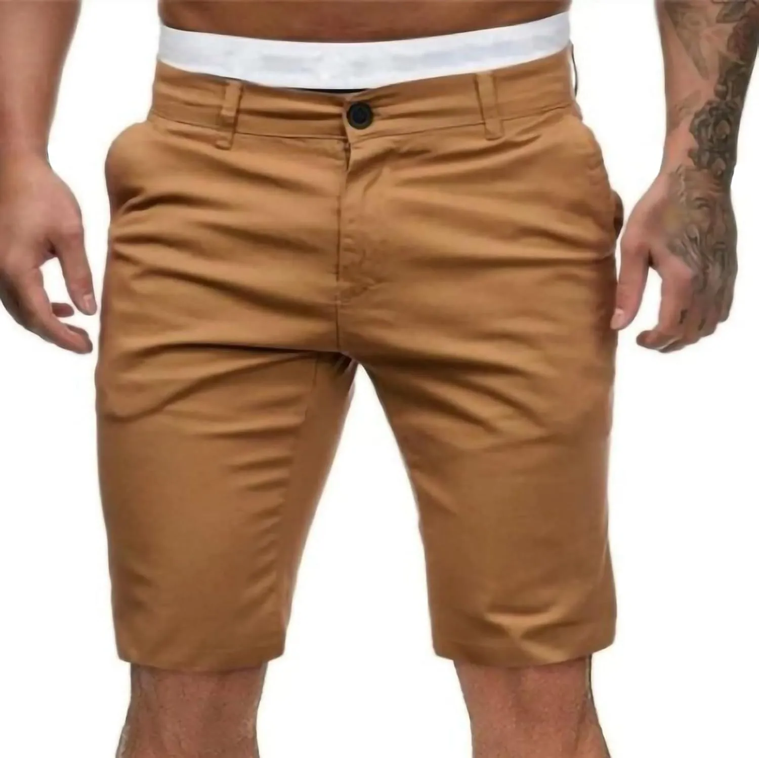 Mens Shorts Casual Work,Pants Summer Classic Fit Short Workwear Fashion Solid Workout Joggers Outdoor Pants for Men