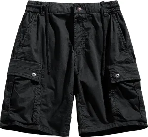 Men's Slim Fit Military Cargo Shorts Summer Multi Pockets Zipper Work Short Casual Outdoor Tactical Shorts for Travel Camping