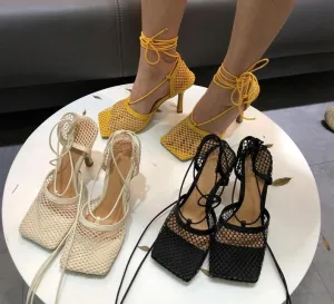 Mesh Panel Heels