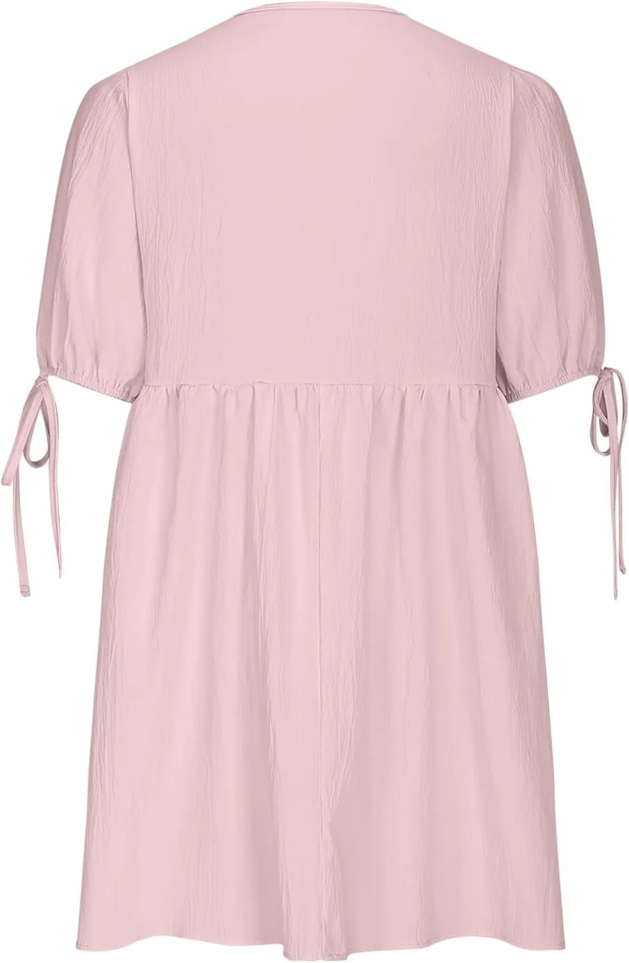 Midi Dresses for Women Sexy Trendy Princess Sundresses Tie Front Western Puff Sleeve Dressy Retro Summer Maxi Dress