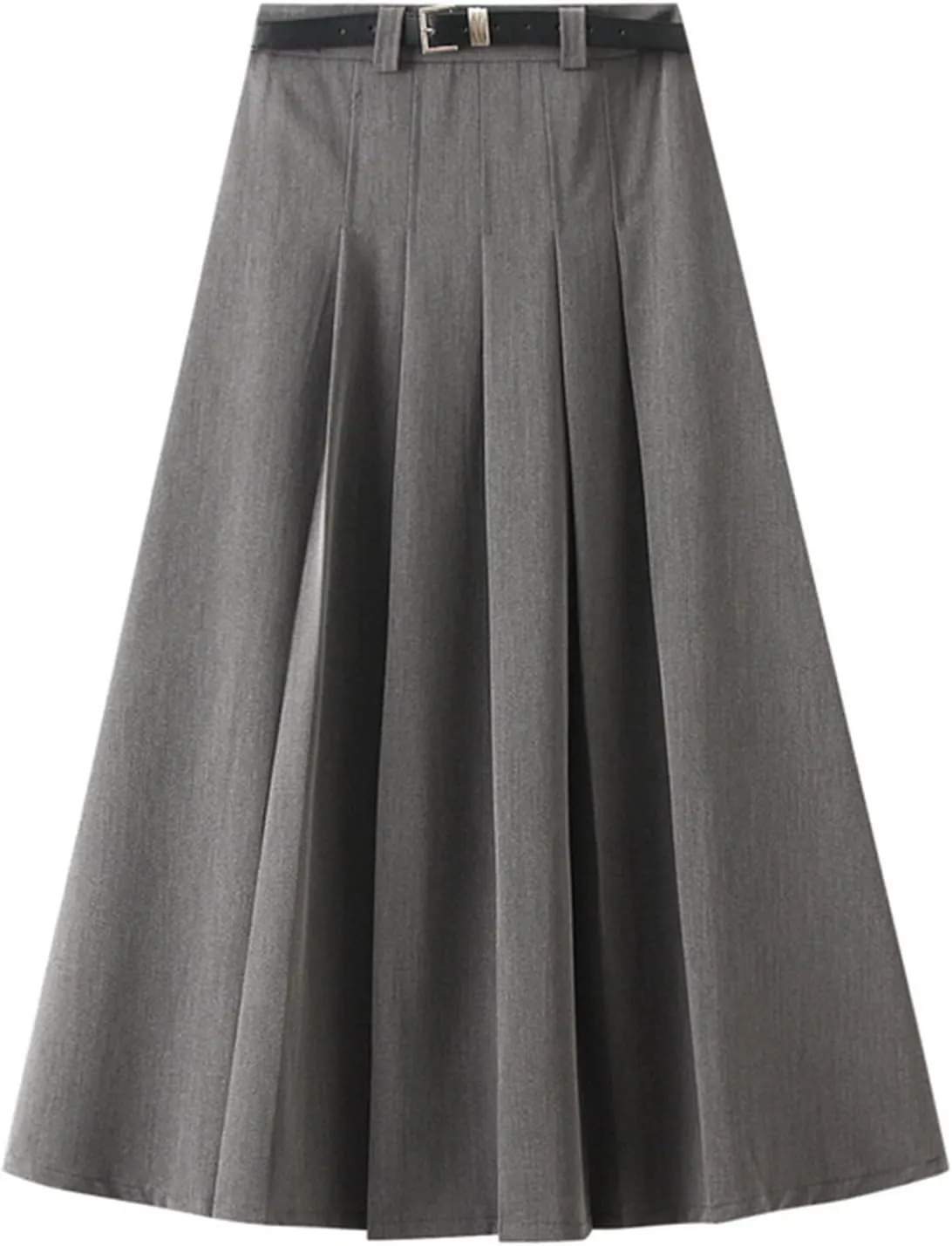 Midi Skirts for Women Women Fashion Casual Mid Length Suit Skirt A Line High Waisted Pleated Skirt Daily Costume